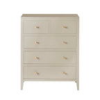 Dusklia - Poppy 5 Drawer Chest - Cream