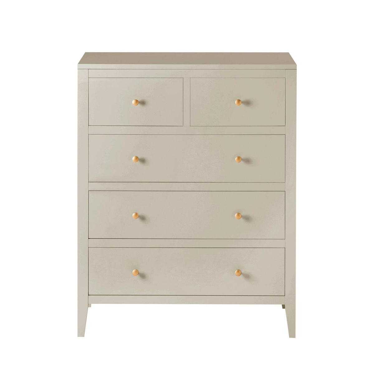 Dusklia - Poppy 5 Drawer Chest - Cream
