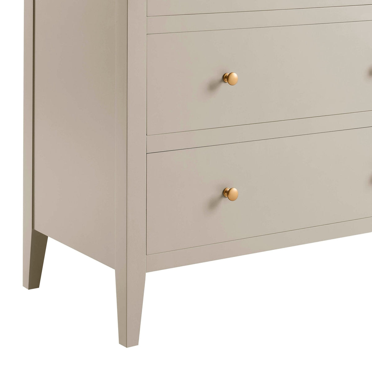 Dusklia - Poppy 5 Drawer Chest - Taupe