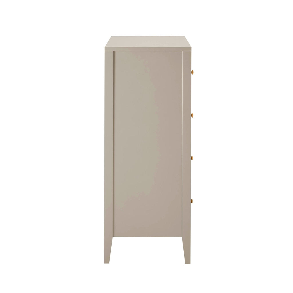 Dusklia - Poppy 5 Drawer Chest - Taupe