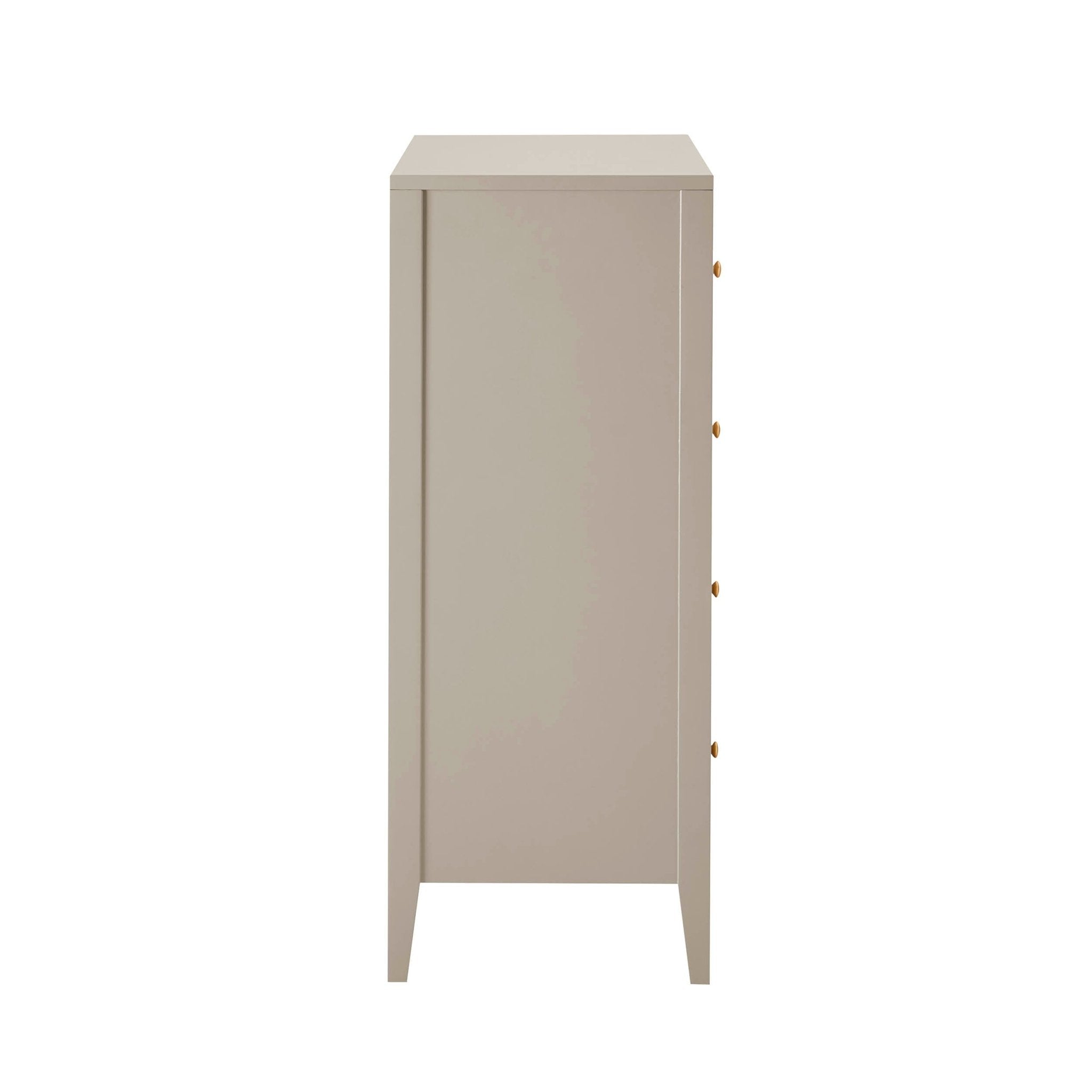Dusklia - Poppy 5 Drawer Chest - Taupe