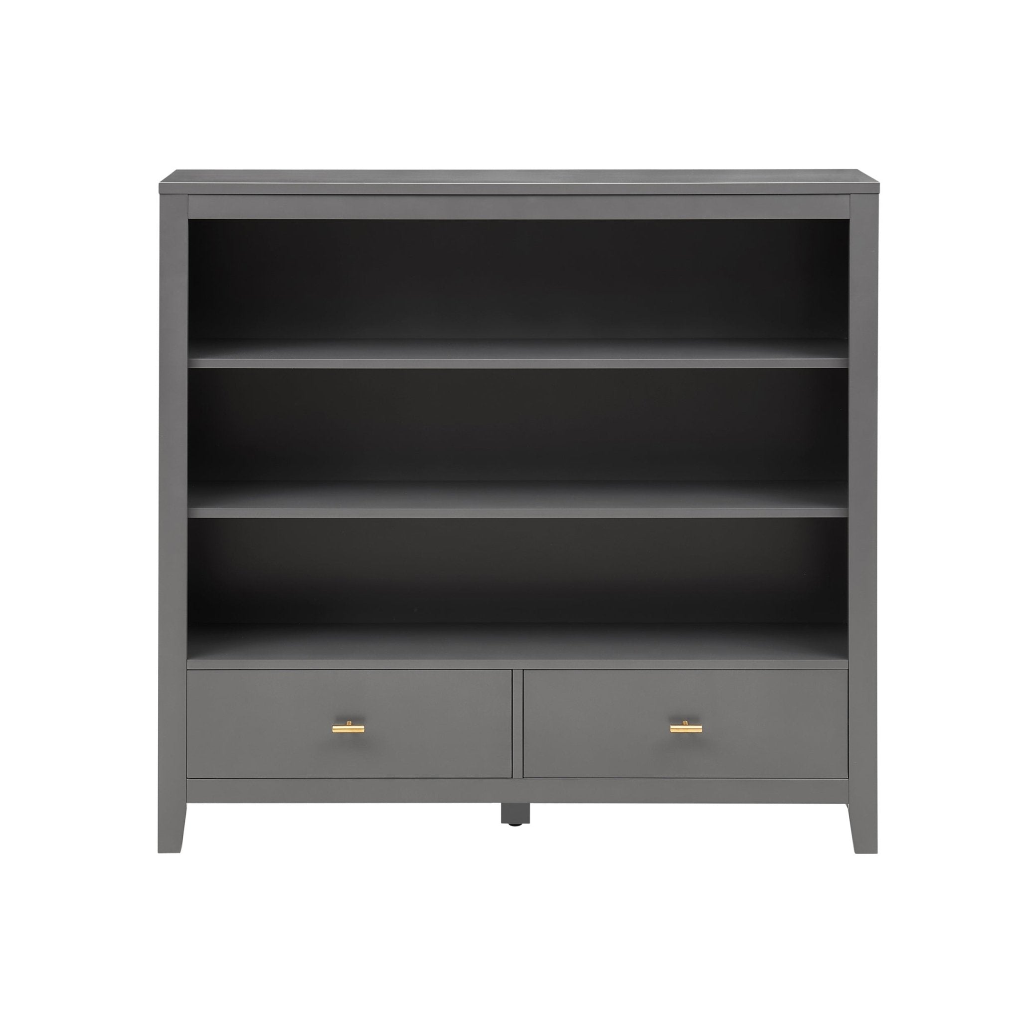 Dusklia - Poppy Bookshelf with Drawer - Charcoal