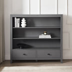 Dusklia - Poppy Bookshelf with Drawer - Charcoal