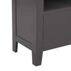 Dusklia - Poppy Bookshelf with Drawer - Charcoal