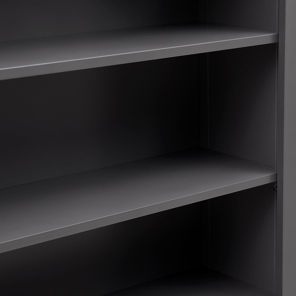 Dusklia - Poppy Bookshelf with Drawer - Charcoal