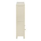 Dusklia - Poppy Bookshelf with Drawer - Cream