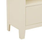 Dusklia - Poppy Bookshelf with Drawer - Cream