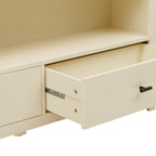 Dusklia - Poppy Bookshelf with Drawer - Cream