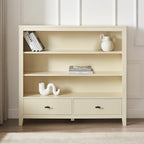 Dusklia - Poppy Bookshelf with Drawer - Cream
