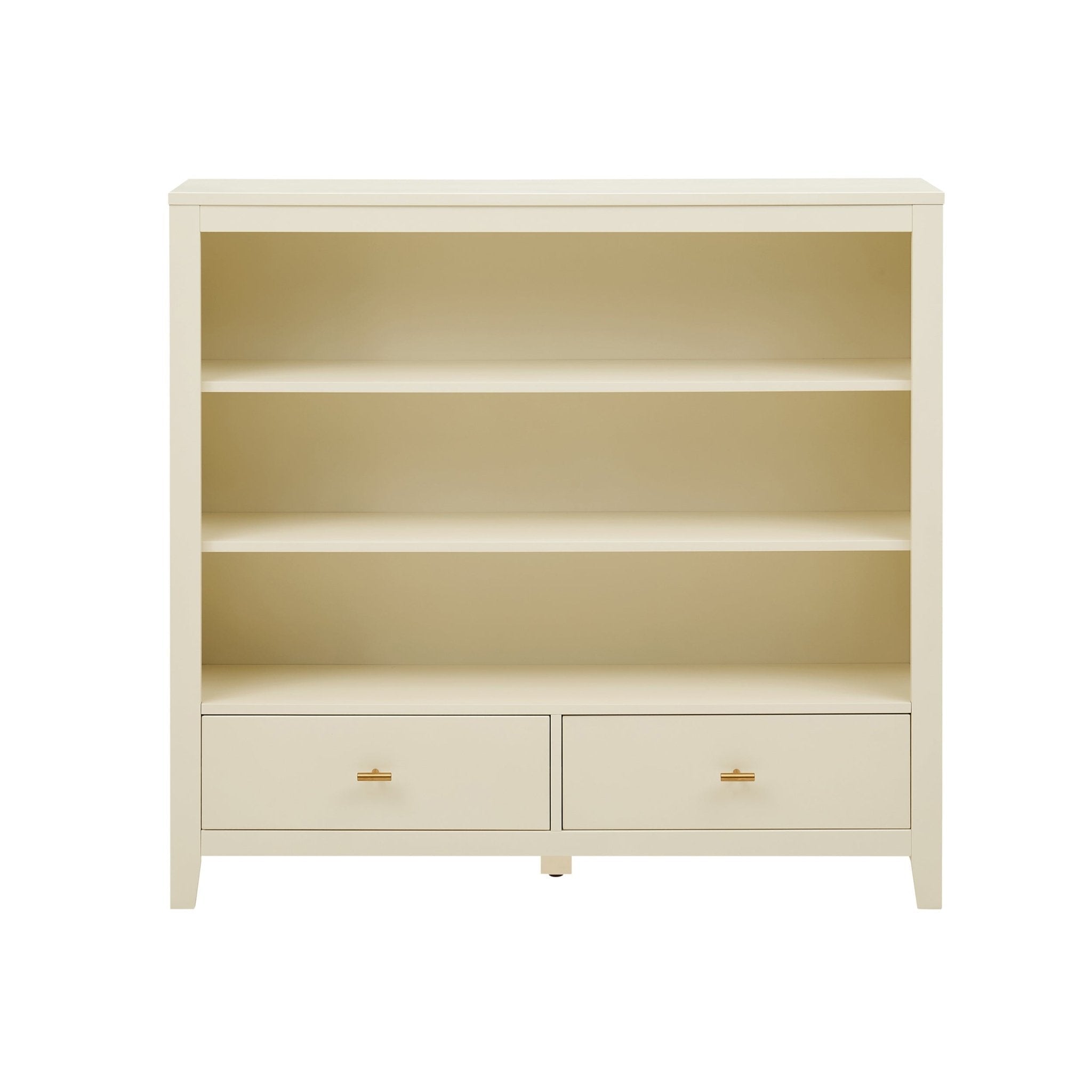 Dusklia - Poppy Bookshelf with Drawer - Cream