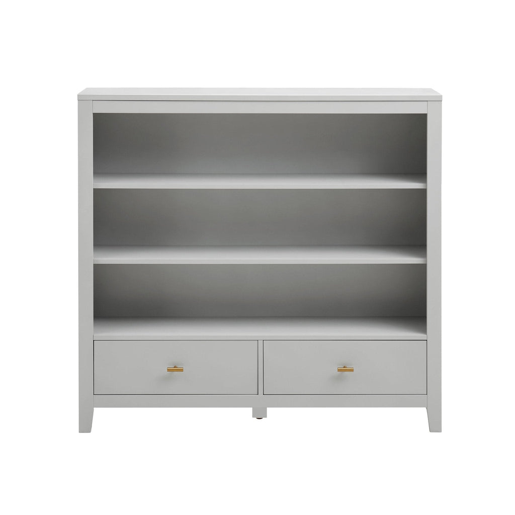 Dusklia - Poppy Bookshelf with Drawer - Grey