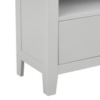 Dusklia - Poppy Bookshelf with Drawer - Grey