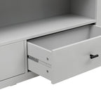 Dusklia - Poppy Bookshelf with Drawer - Grey