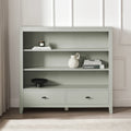 Dusklia - Poppy Bookshelf with Drawer - Sage Green