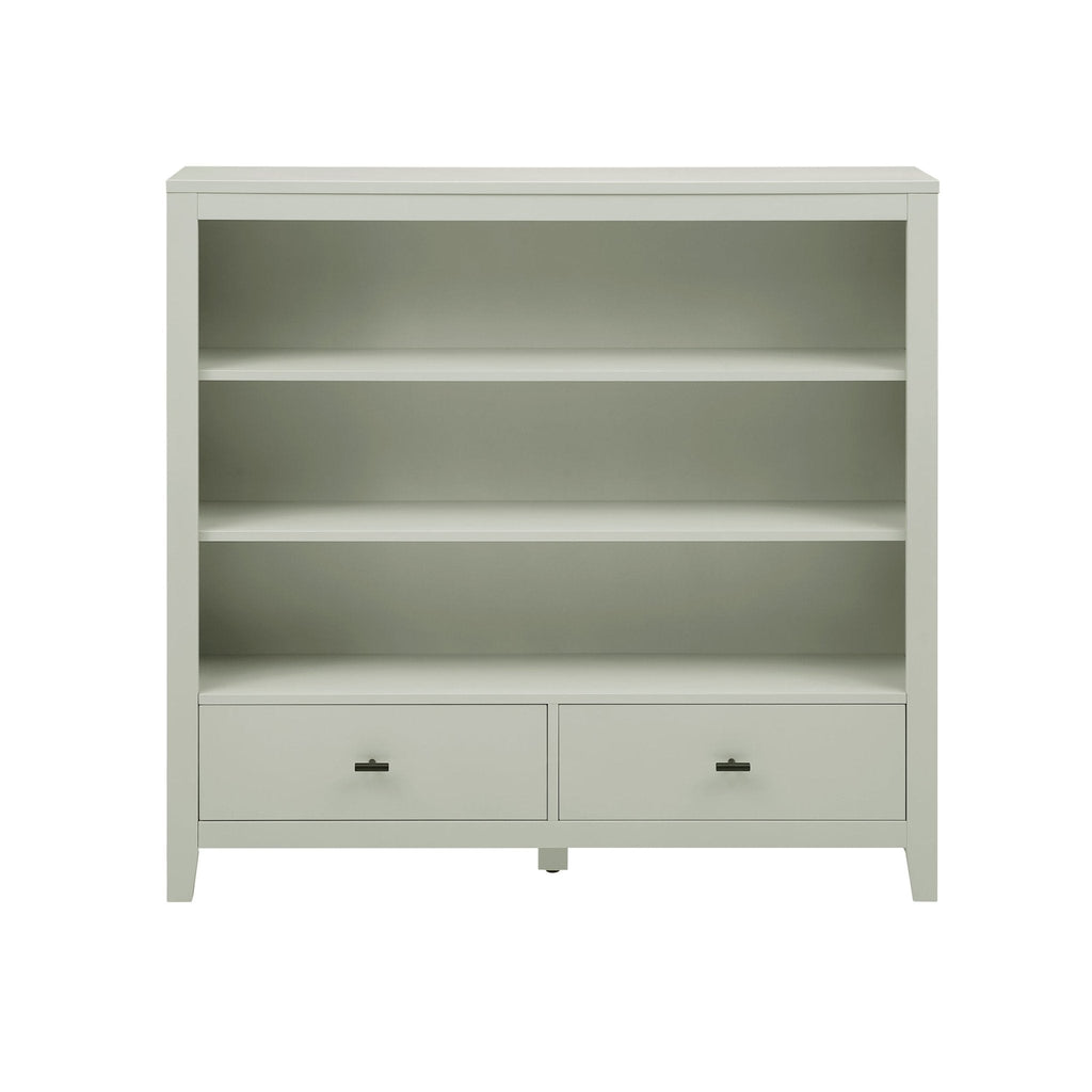 Dusklia - Poppy Bookshelf with Drawer - Sage Green