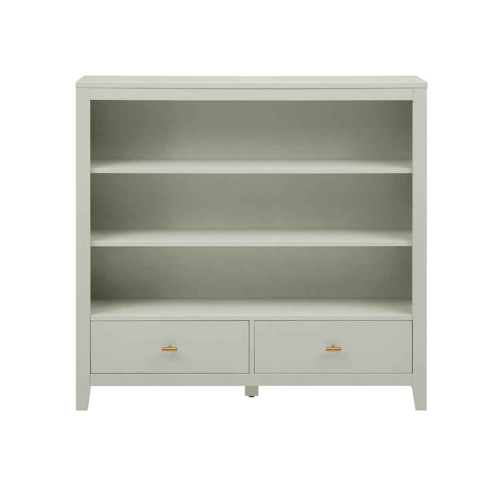 Dusklia - Poppy Bookshelf with Drawer - Sage Green