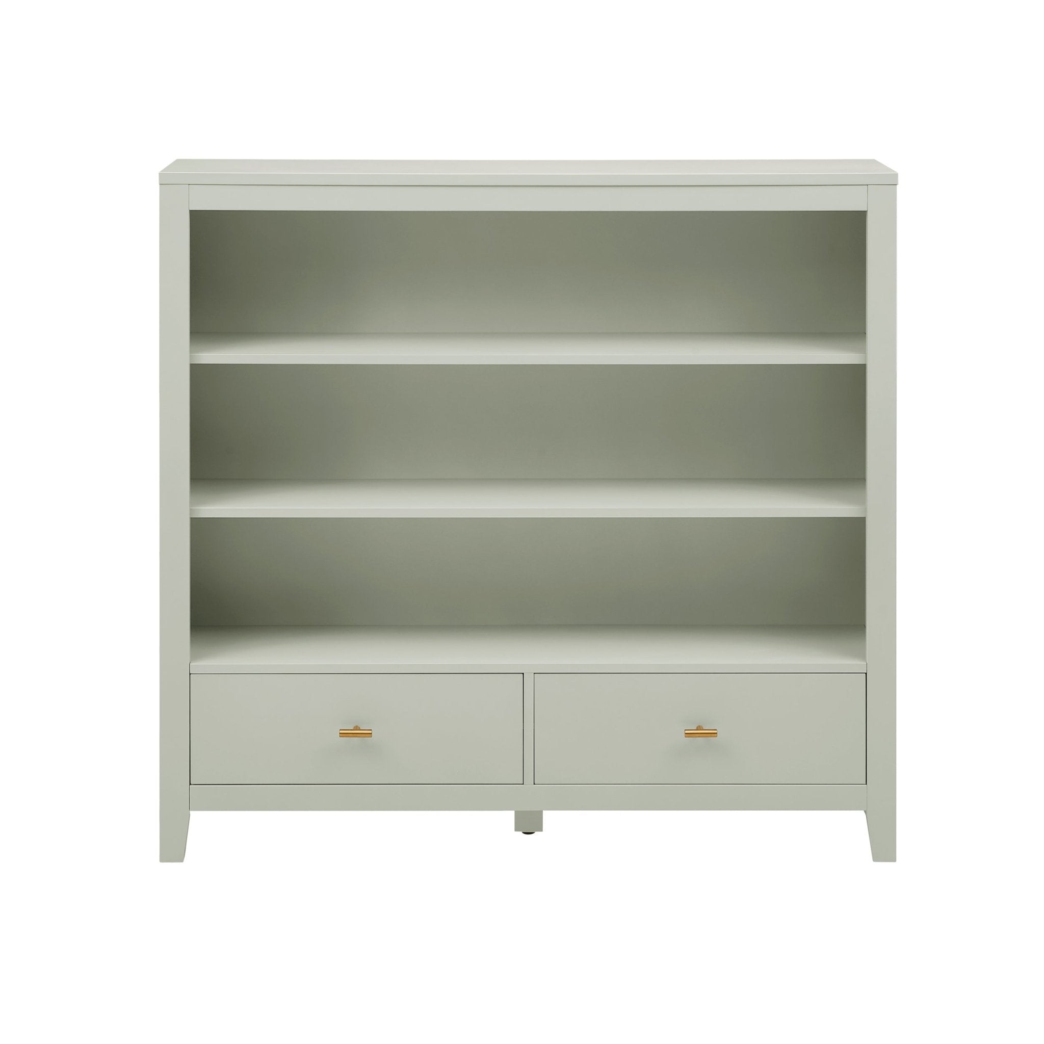 Dusklia - Poppy Bookshelf with Drawer - Sage Green