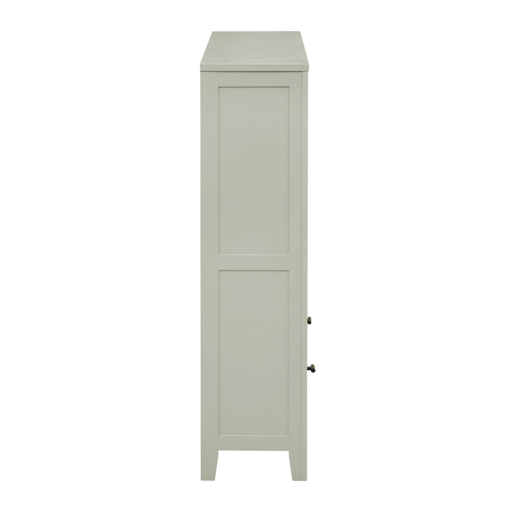 Dusklia - Poppy Bookshelf with Drawer - Sage Green