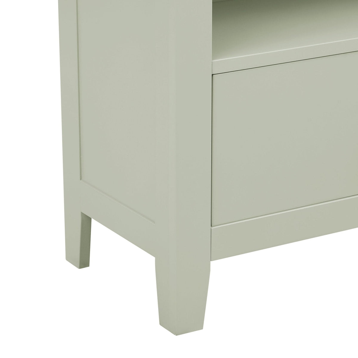 Dusklia - Poppy Bookshelf with Drawer - Sage Green