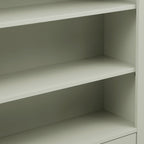 Dusklia - Poppy Bookshelf with Drawer - Sage Green