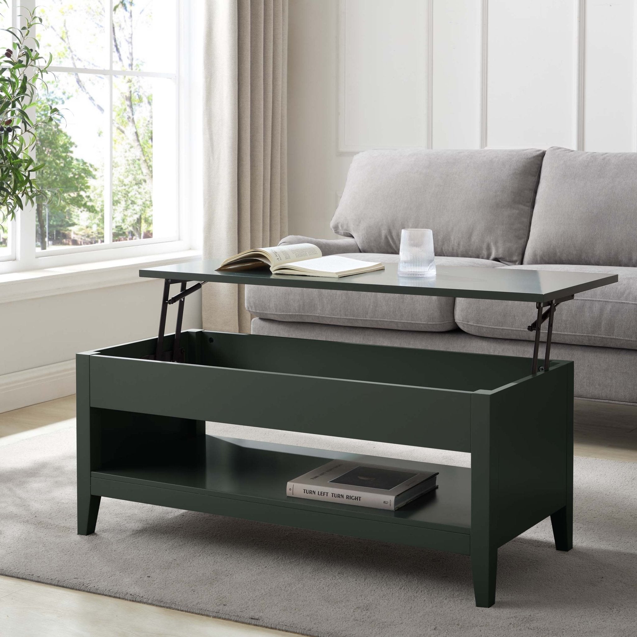 Dusklia - Poppy Coffee Table Desk - Forest Green