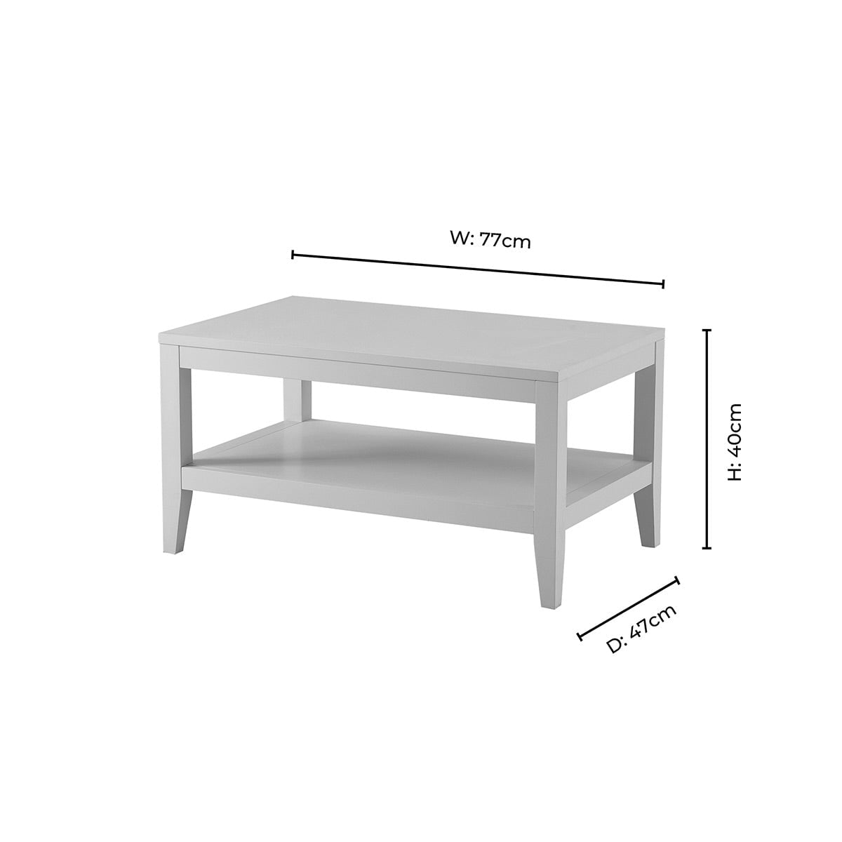 Dusklia - Poppy Coffee Table - Cream