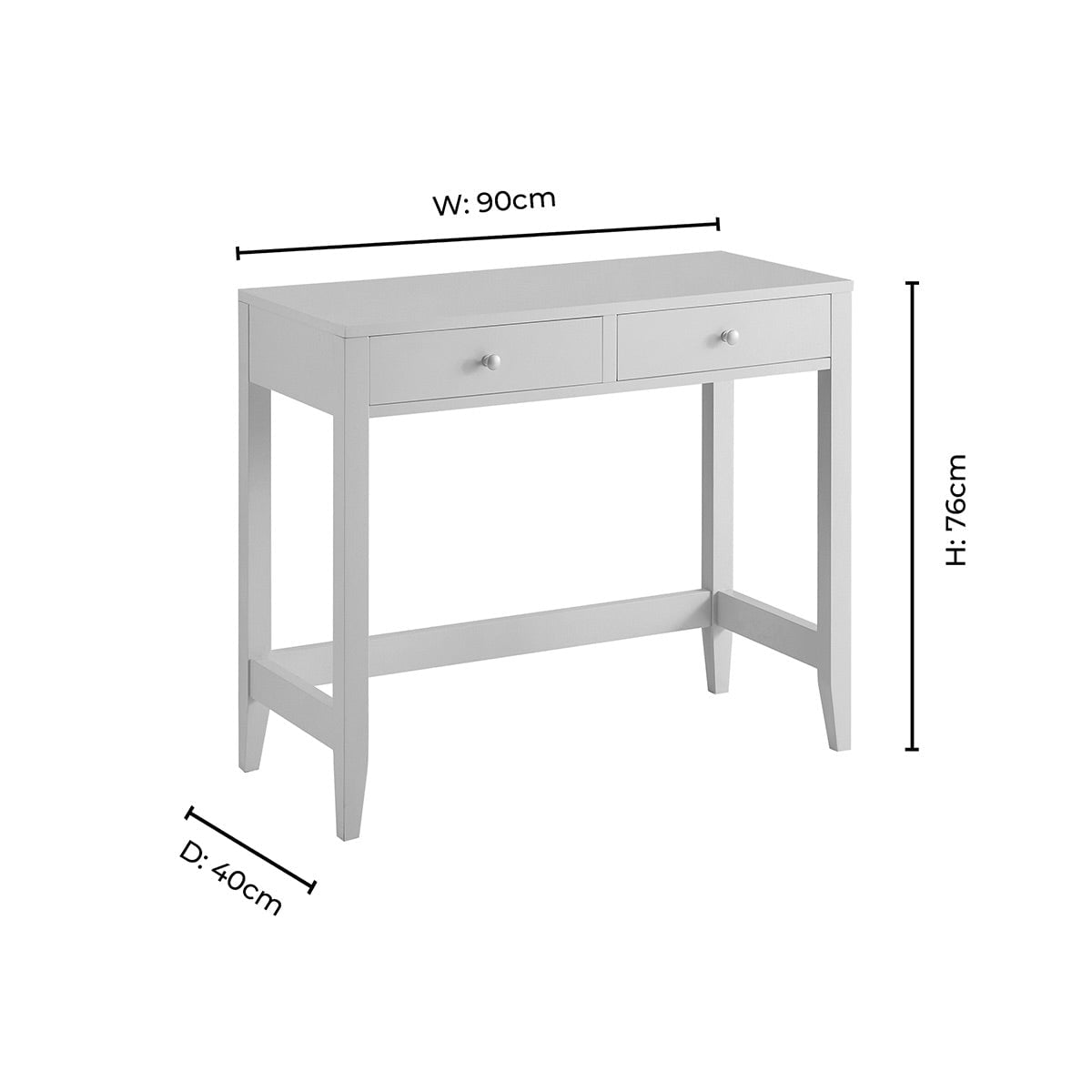 Dusklia - Poppy Console Table - Cream