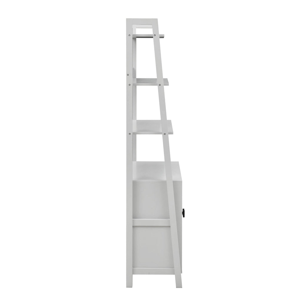 Dusklia - Poppy Hallway Shelf with Cupboard - Grey