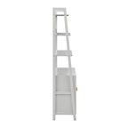Dusklia - Poppy Hallway Shelf with Cupboard - Grey