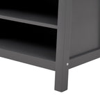 Dusklia - Poppy Hallway Shelf with Hooks - Charcoal