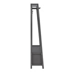 Dusklia - Poppy Hallway Shelf with Hooks - Charcoal