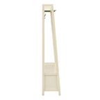 Dusklia - Poppy Hallway Shelf with Hooks - Cream