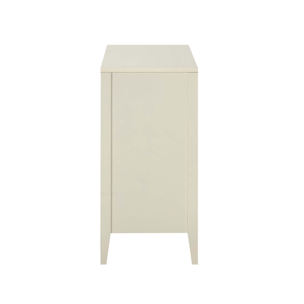 Grande Coiffeuse Poppy avec Tiroirs - Crème