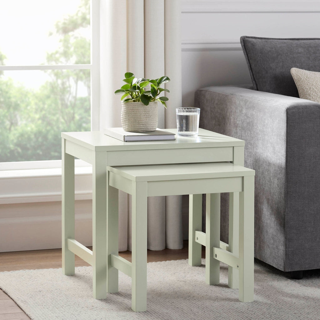 Dusklia - Poppy Nesting Side Table - Sage Green