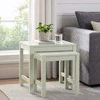 Dusklia - Poppy Nesting Side Table - Sage Green