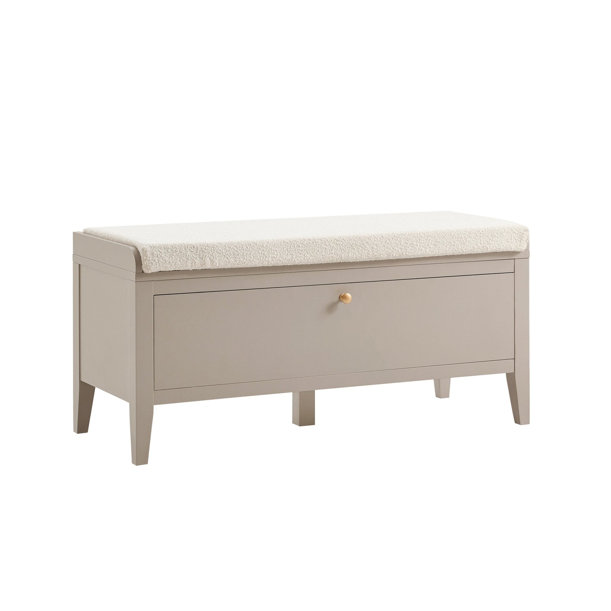 Dusklia - Poppy Seated Storage Cabinet  - Taupe
