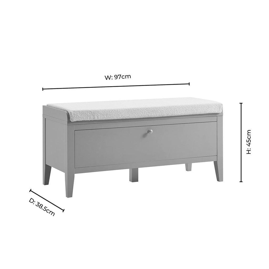 Dusklia - Poppy Seated Storage Cabinet  - Taupe