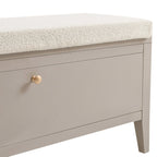 Dusklia - Poppy Seated Storage Cabinet  - Taupe