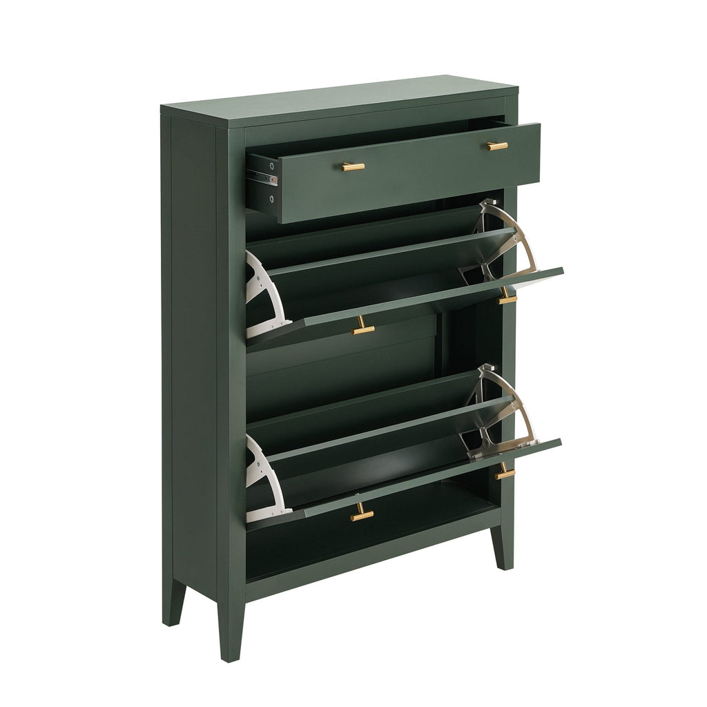 Dusklia - Poppy Shoe Cabinet - Forest Green