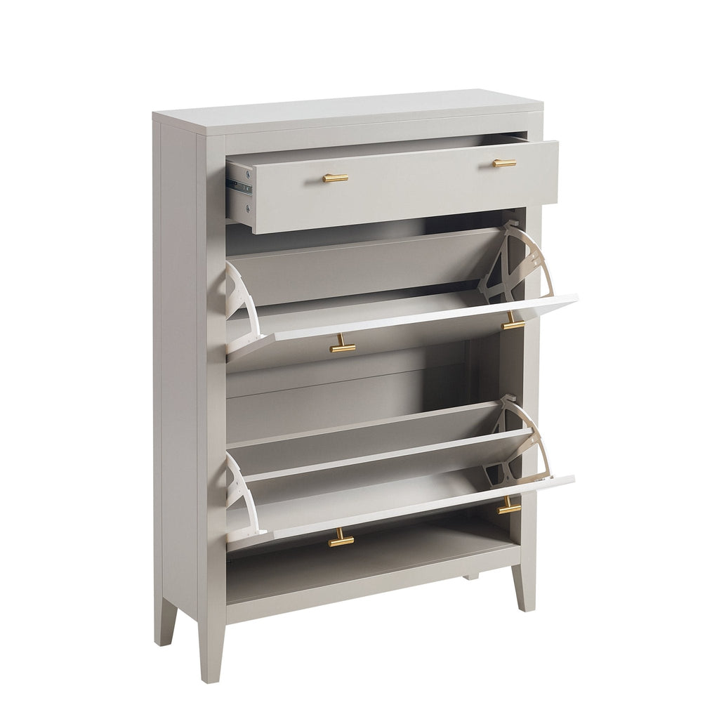 Dusklia - Poppy Shoe Cabinet - Pebble