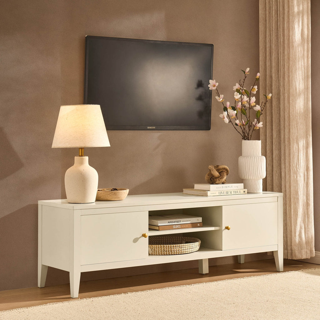 Dusklia - Poppy Tv Unit for TVs up to 55 - Cream