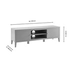 Dusklia - Poppy Tv Unit for TVs up to 55 - Cream