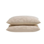 Dusklia - Portia Jacquard Waffle Duvet Cover & Pillowcase Set - Stone