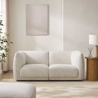 Dusklia - Porto 2 Seater Modular Sofa - Boucle Ivory