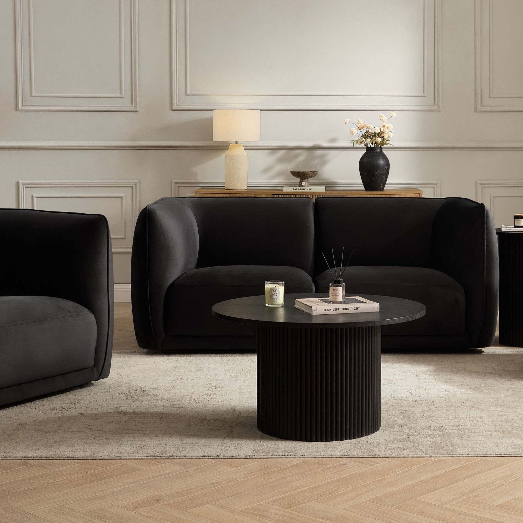 Dusklia - Porto 2 Seater Modular Sofa - Velvet Ink