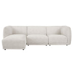 Dusklia - Porto Left Hand Modular Chaise - Boucle Ivory