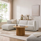 Dusklia - Porto Left Hand Modular Chaise - Boucle Ivory