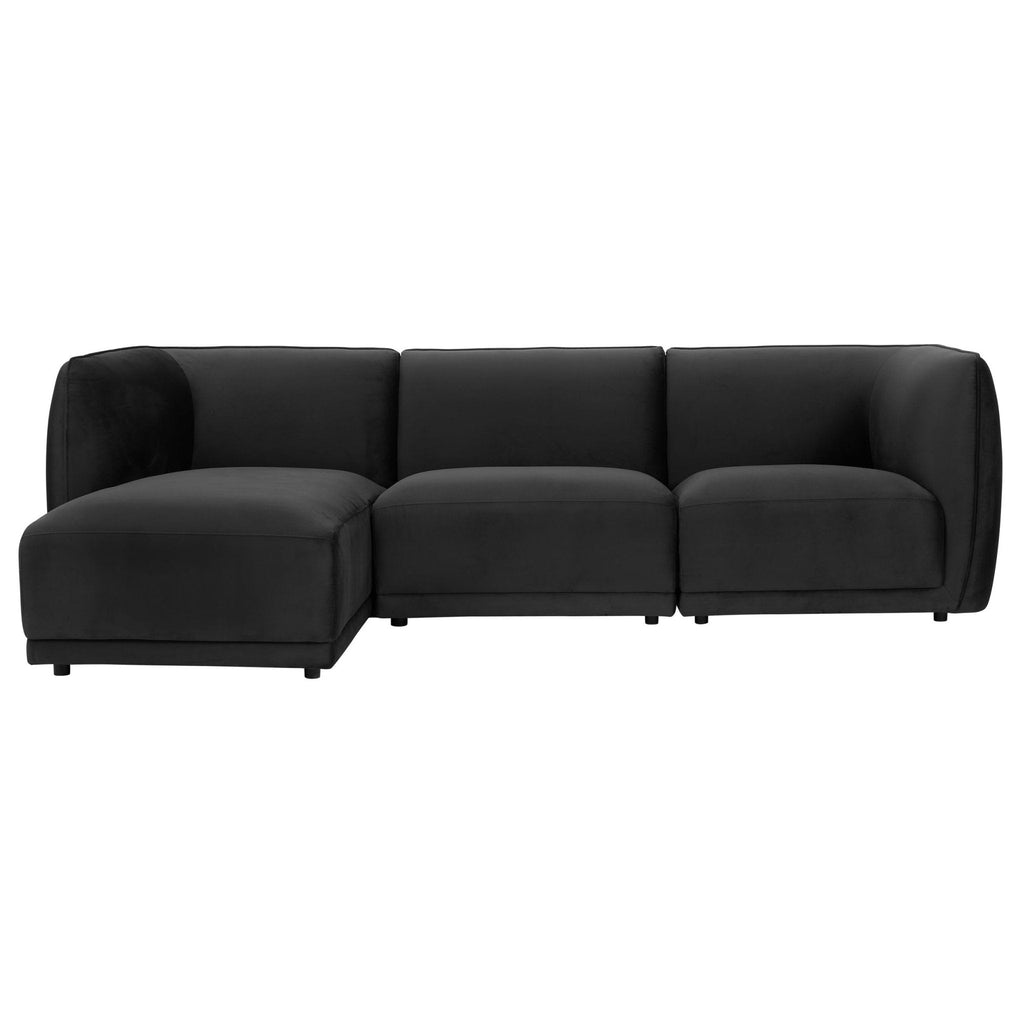 Dusklia - Porto Left Hand Modular Chaise - Velvet Ink