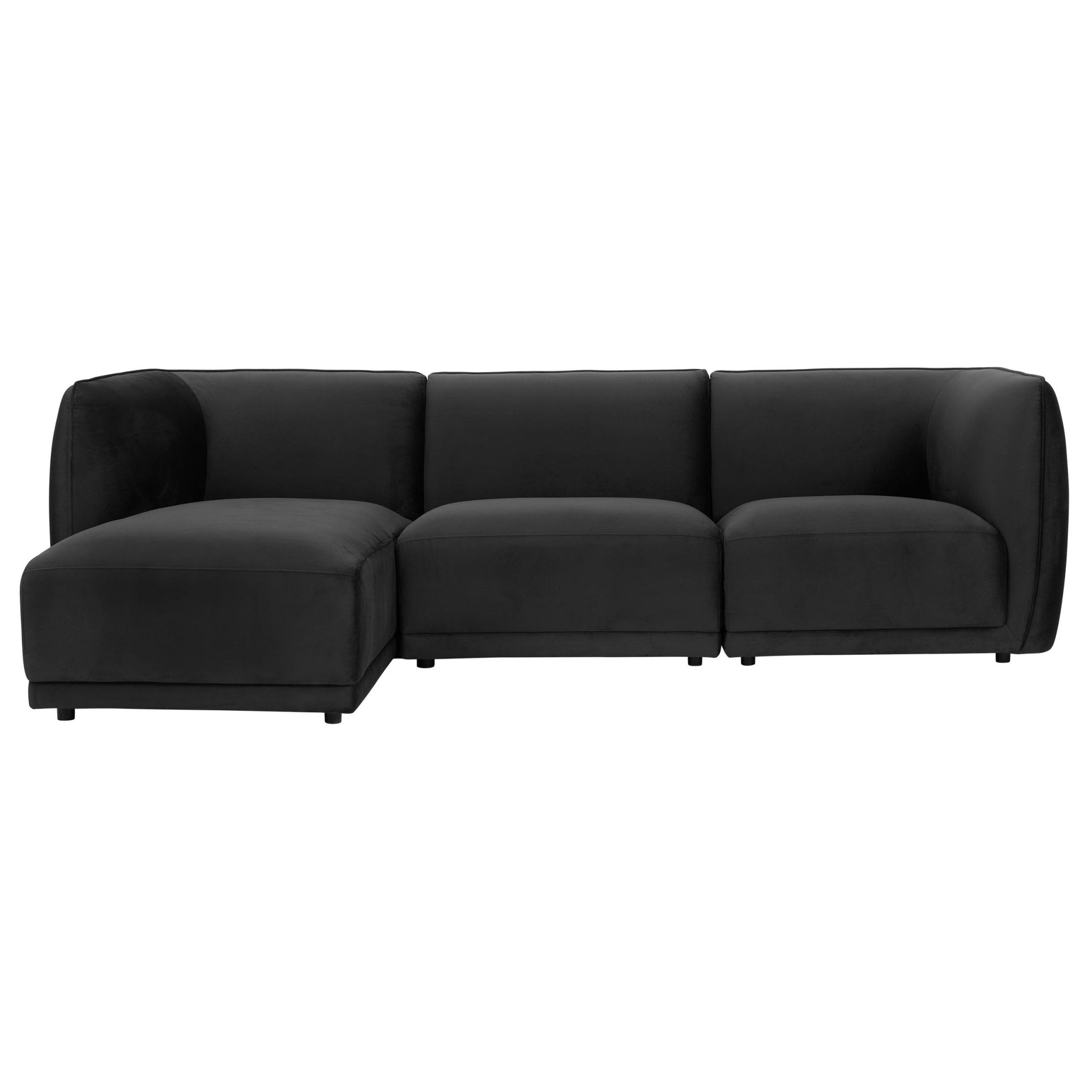 Dusklia - Porto Left Hand Modular Chaise - Velvet Ink