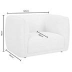 Dusklia - Porto Loveseat - Boucle Ivory